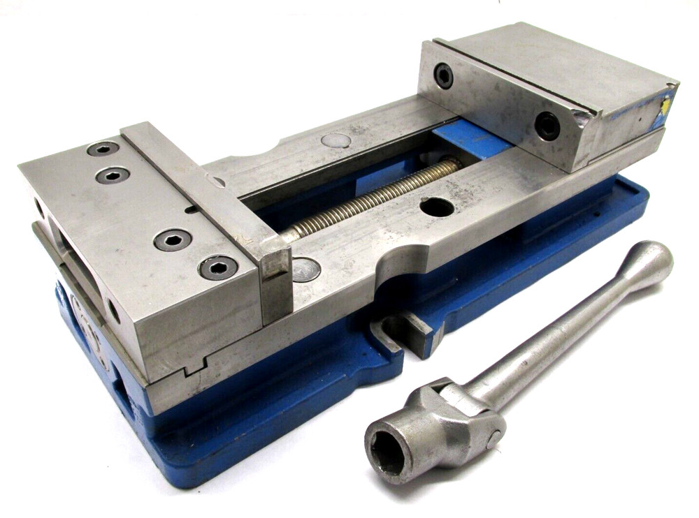 KURT ANGLOCK CROSSOVER 6" MILLING MACHINE VISE w/ JAWS & HANDLE - #DX6