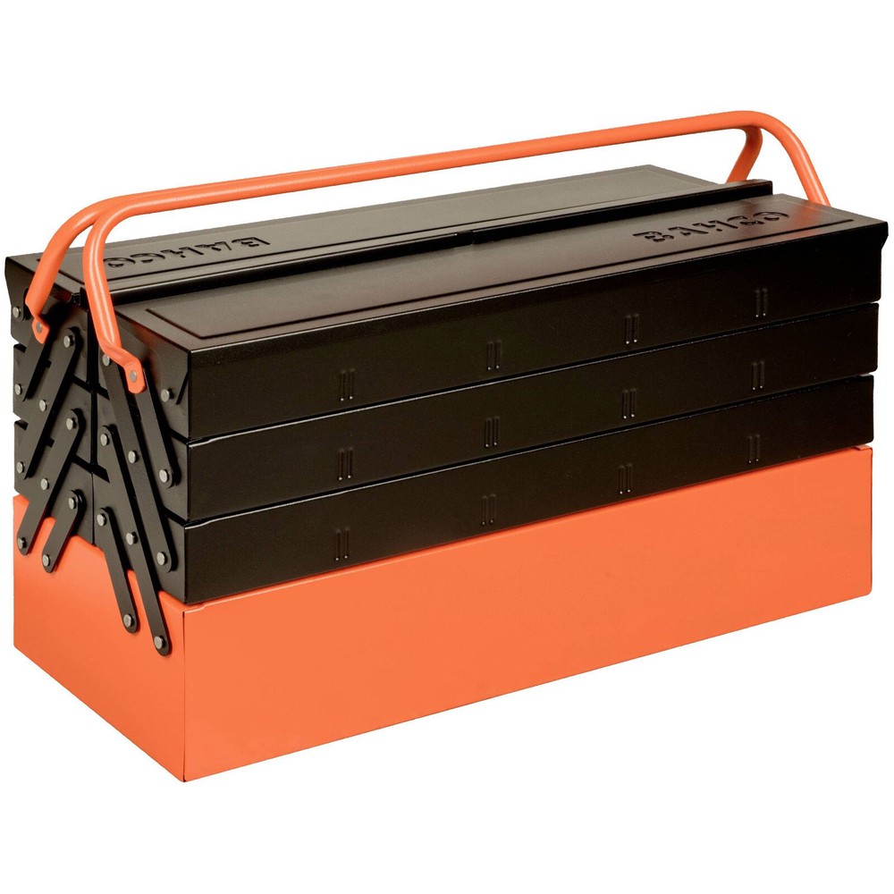 Bahco 1497MBF750 Empty Metal Tool Box Black/Orange 1pc