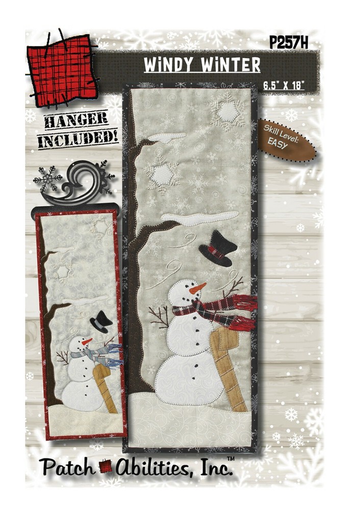 Patch Abilities Windy Winter Pattern with Hanger P257H
