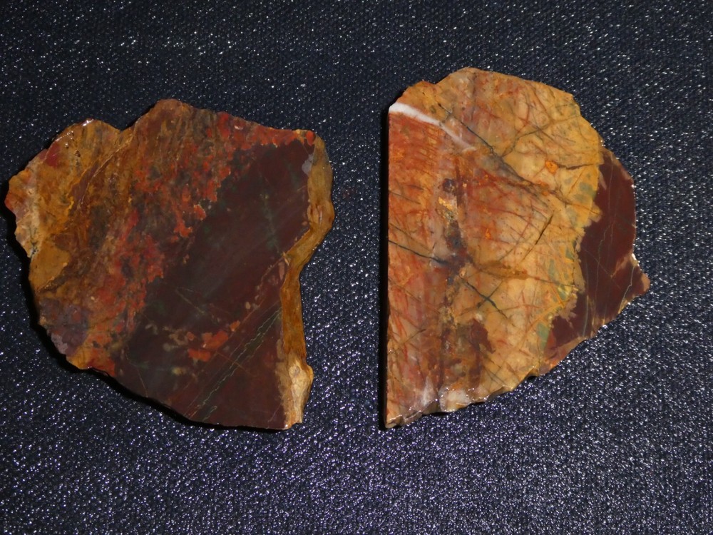 Cherry Creek Jasper 2 small pieces-  rough for cabbing-display, science