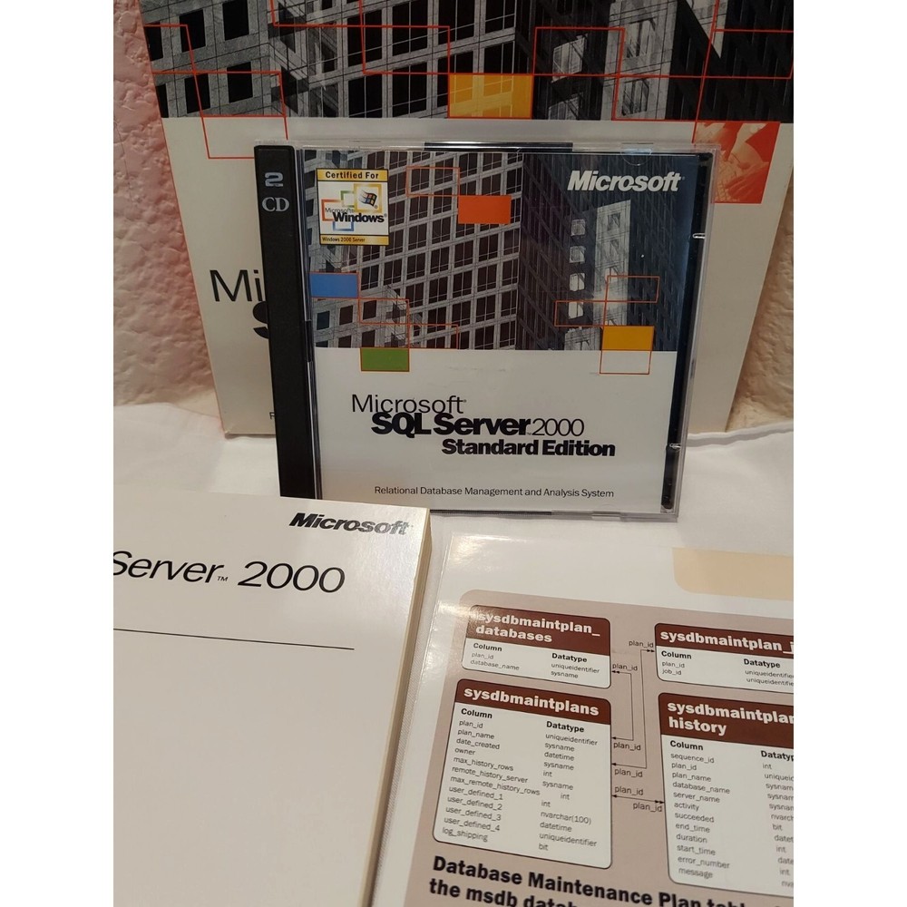 Microsoft SQL Server 2000 Standard Edition w/5 Client Licenses - 228-00690