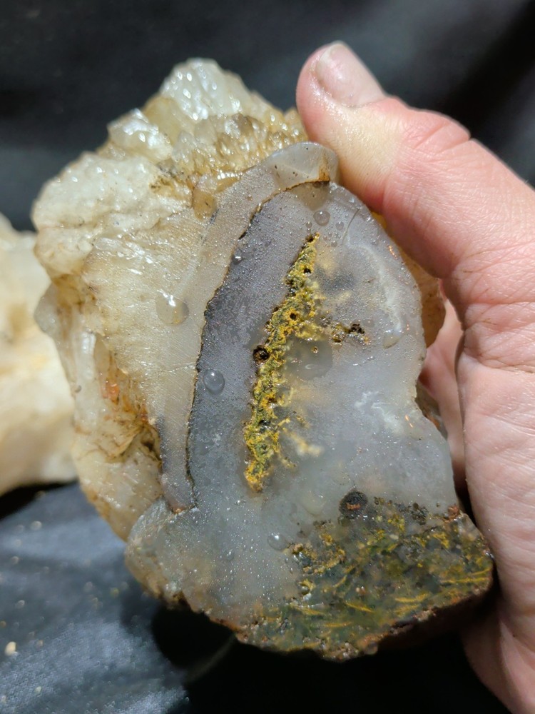 Moss Agate Crystalized Specimen Unpolished (1lb 13oz)