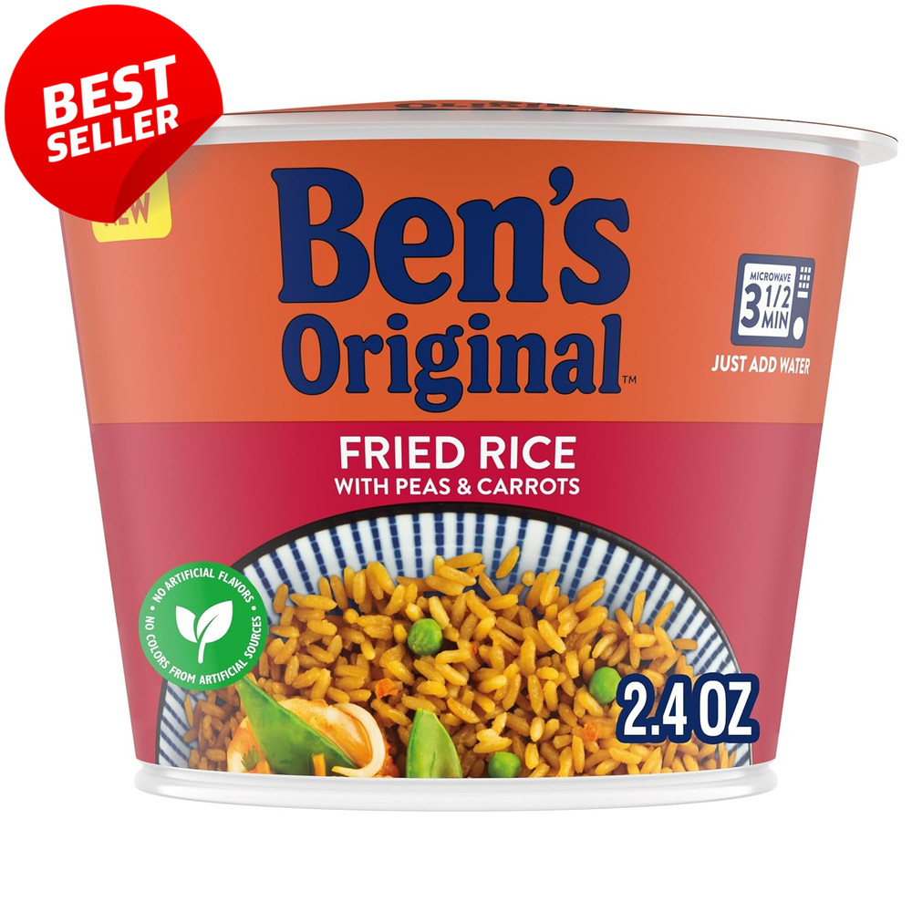 Fried Rice Single Serve Cups 8 Pack Microwave Snack Side 3.5 Min Ready - US