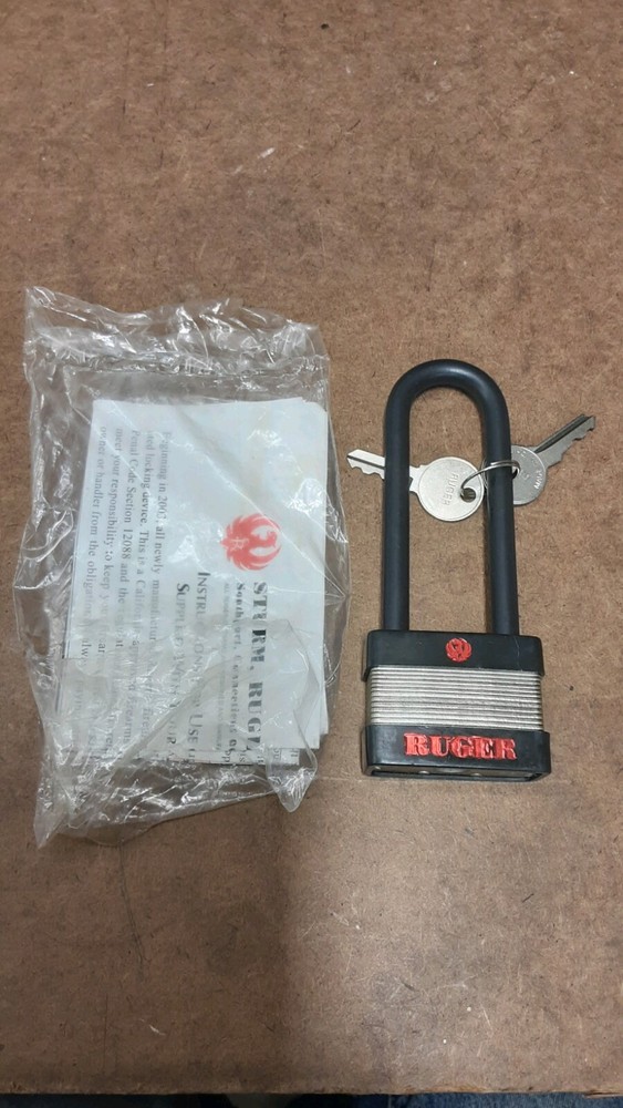 NEW Ruger Gun Lock with 2 keys Padlock Type Model 5035A