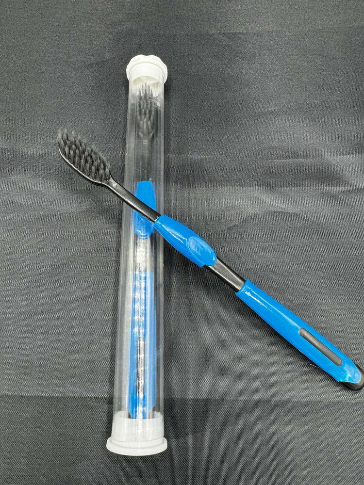 2 Pack Extra Soft Carbon Bristle Toothbrush for Sensitive Gums No Slip Handle