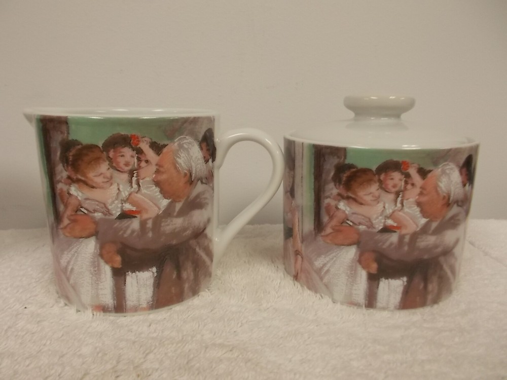 Sakura Edgar Degas Porcelain Creamer & Sugar Set