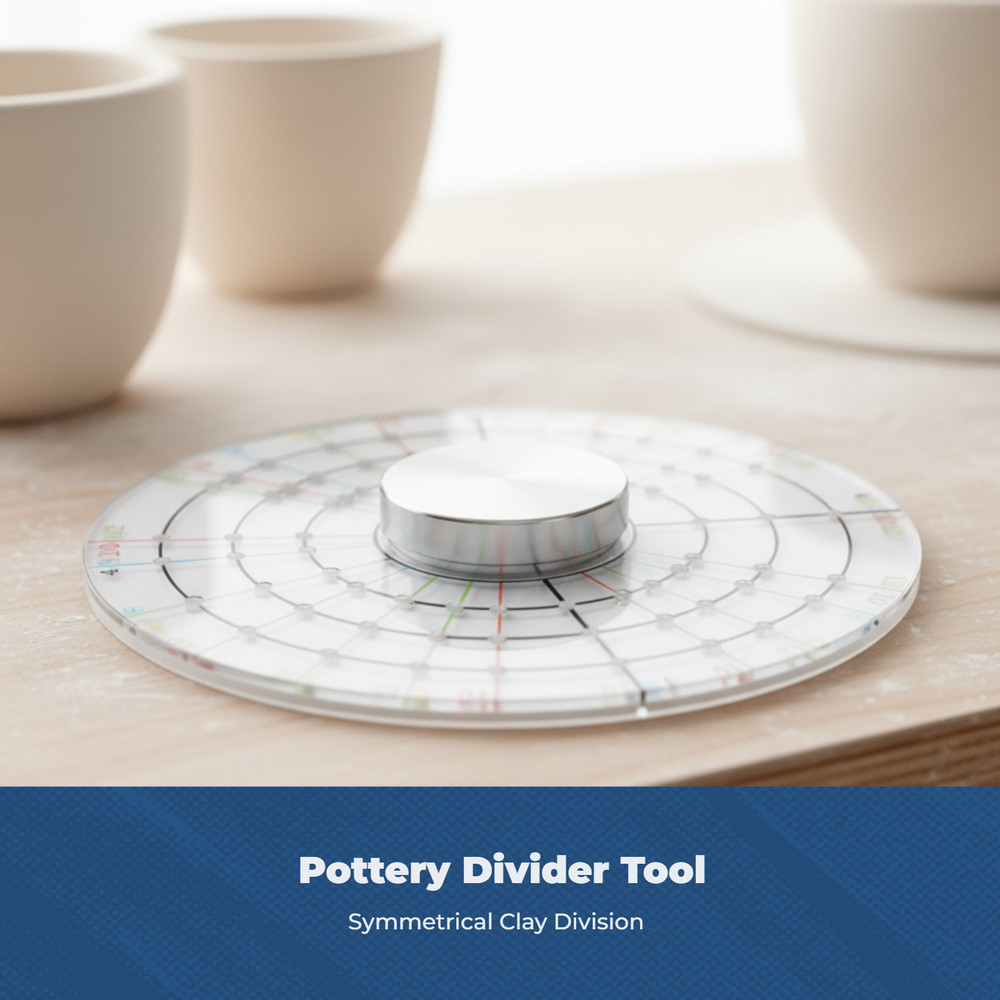 Circle Marking Disc Precise Division Pottery Tool Compact Size for Home Workshop
