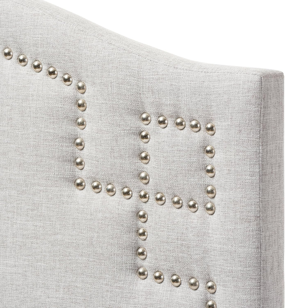Modern Greyish Beige Twin Headboard - Aubrey Collection