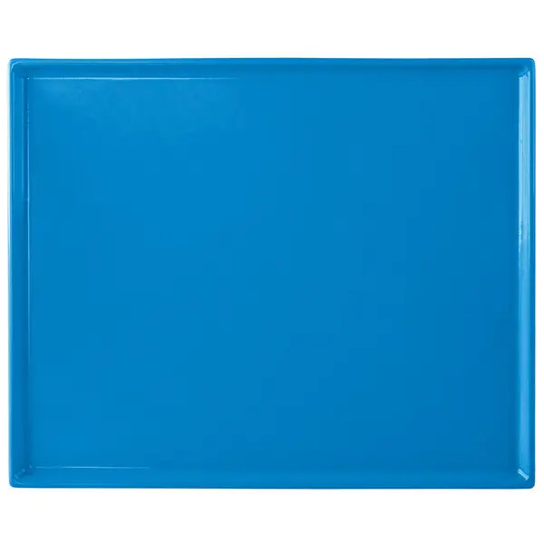 TableCraft CW2112SBL Rectangular Half Size Cooling Serving Tray - Sky Blue