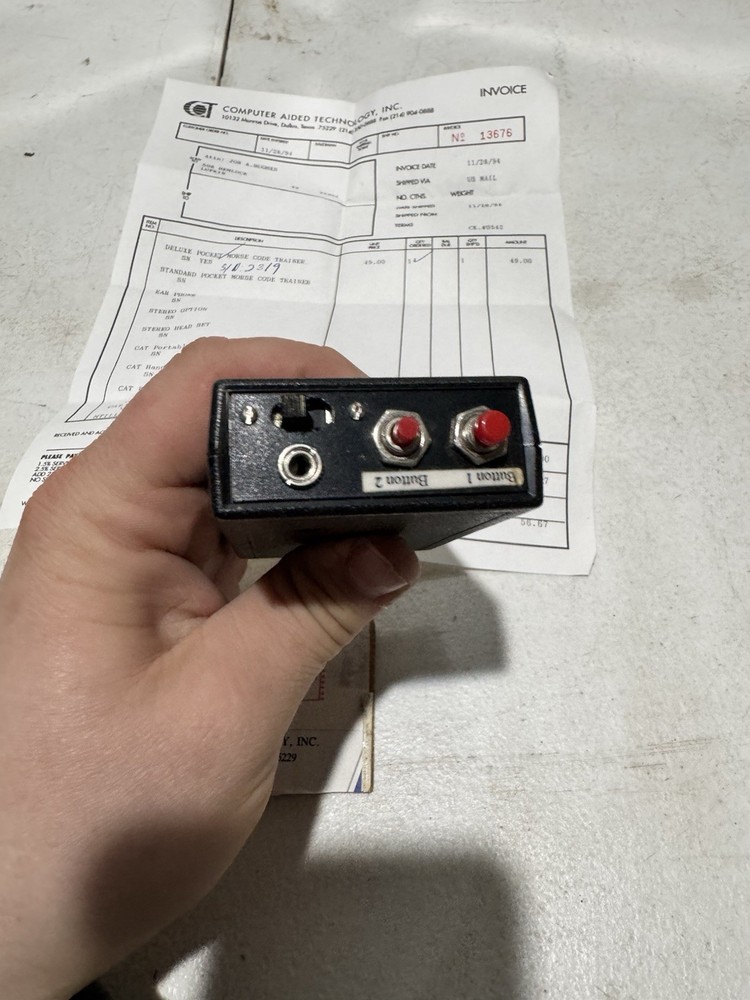cat deluxe pocket morse code trainer untested