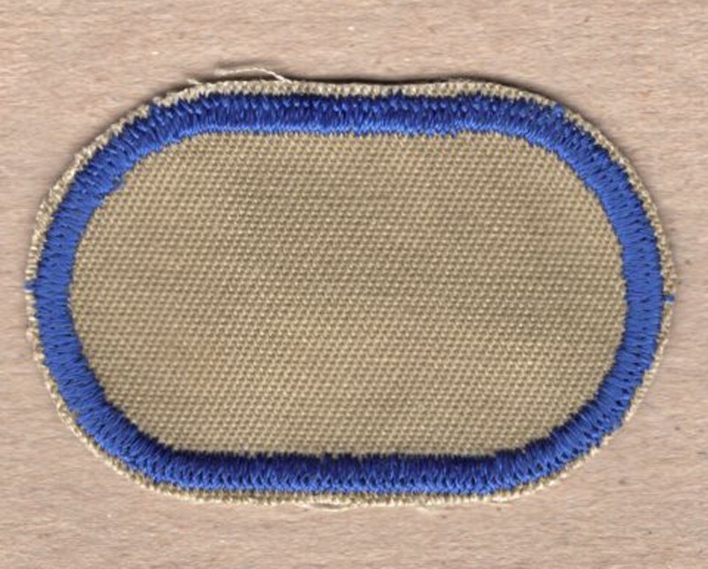 Army Airborne Oval Patch:  Airborne Department, Quartermaster School - twill