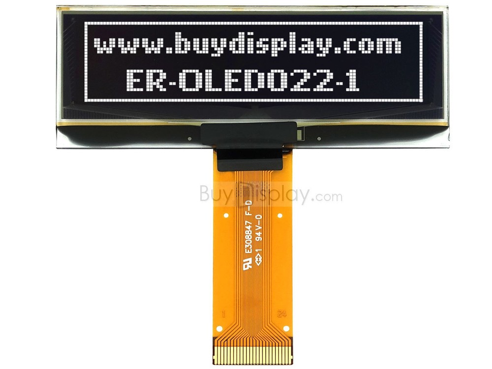 White 2.2" 128x32 I2C OLED Display Serial SPI,SSD1305 w/Tutorial,Free Connector