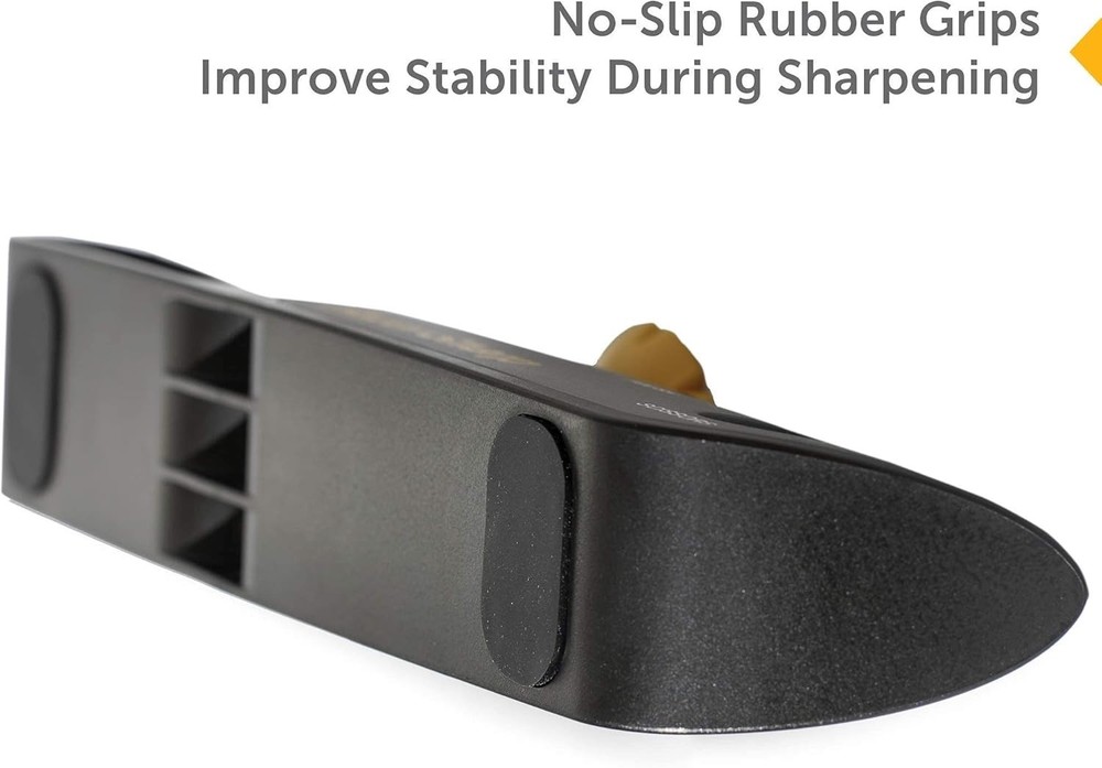 Razorsharp™ Knife Sharpener with Adjustable Angle Guide — Diamond-Coated Ceramic