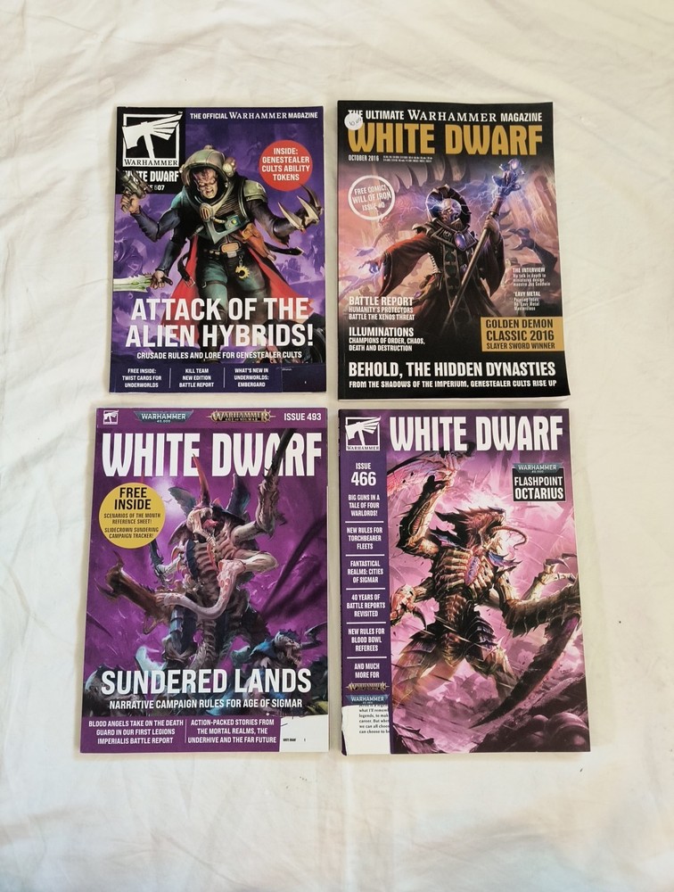 White Dwarf Tyranid / Genestealer Cult Bundle Includes Unpunched Ability Tokens