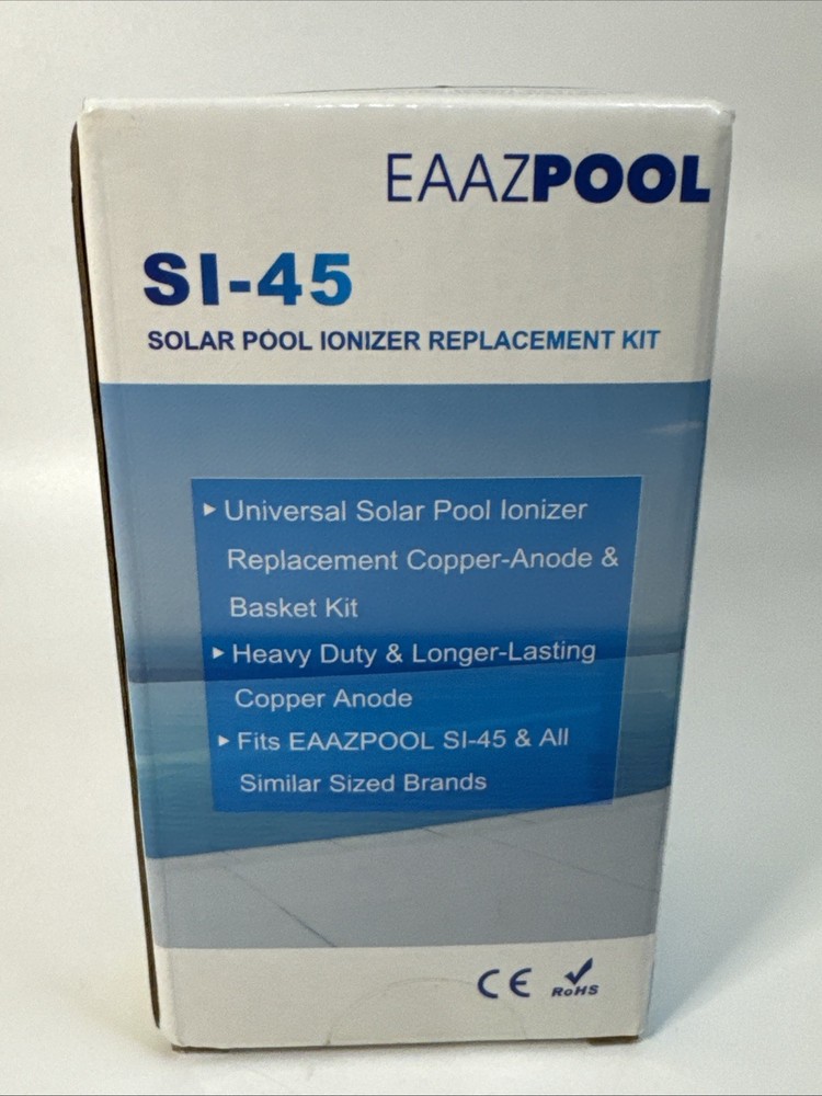 Universal Solar Pool Ionizer SI-45 Replacement Copper Anode & Basket Kit