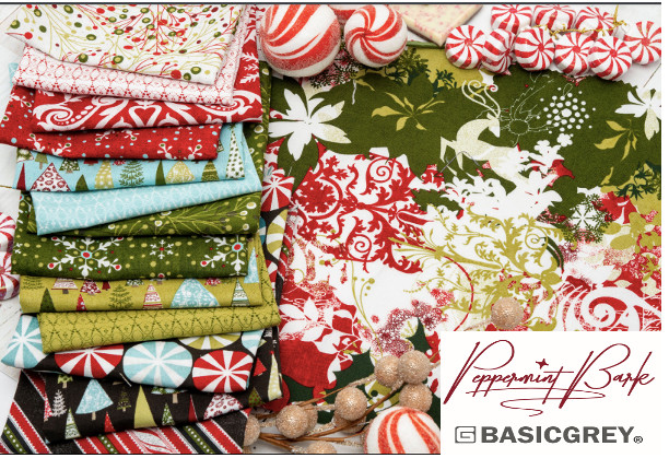 Peppermint Bark Moda Basic Grey Layer Cake