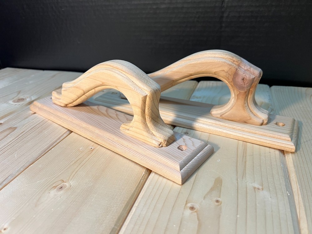 Handcrafted Sauna Door Handles – Solid Wood Pulls, Set of 2