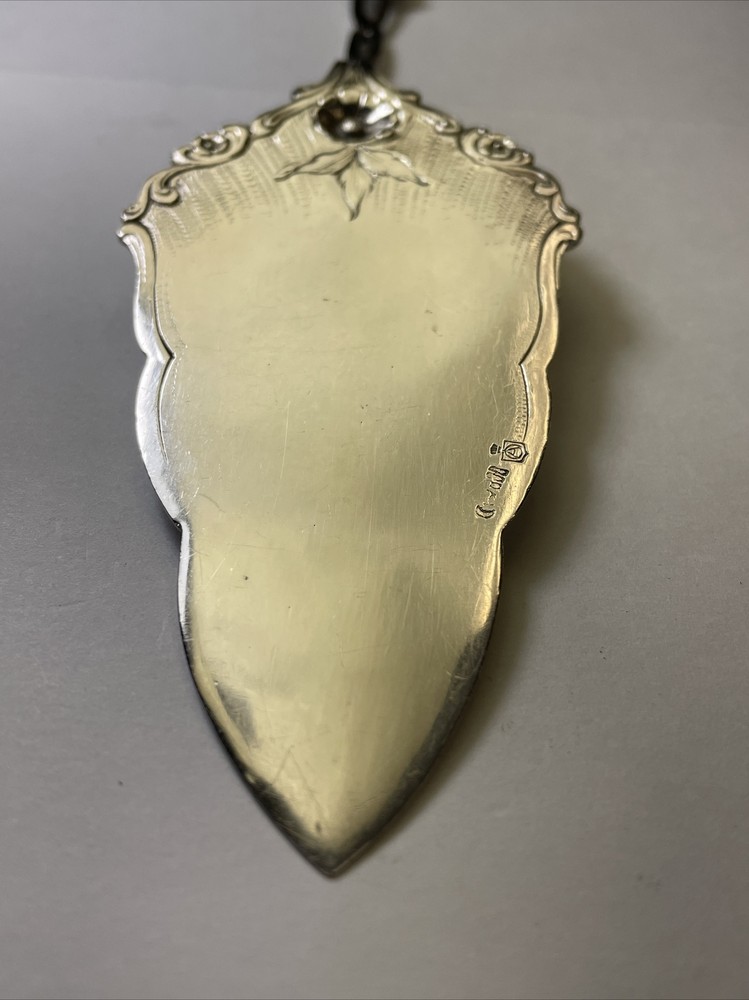 Otto Arthur Antique 800 Silver Pie/Cake Server Gorgeous Floral Rose Pattern