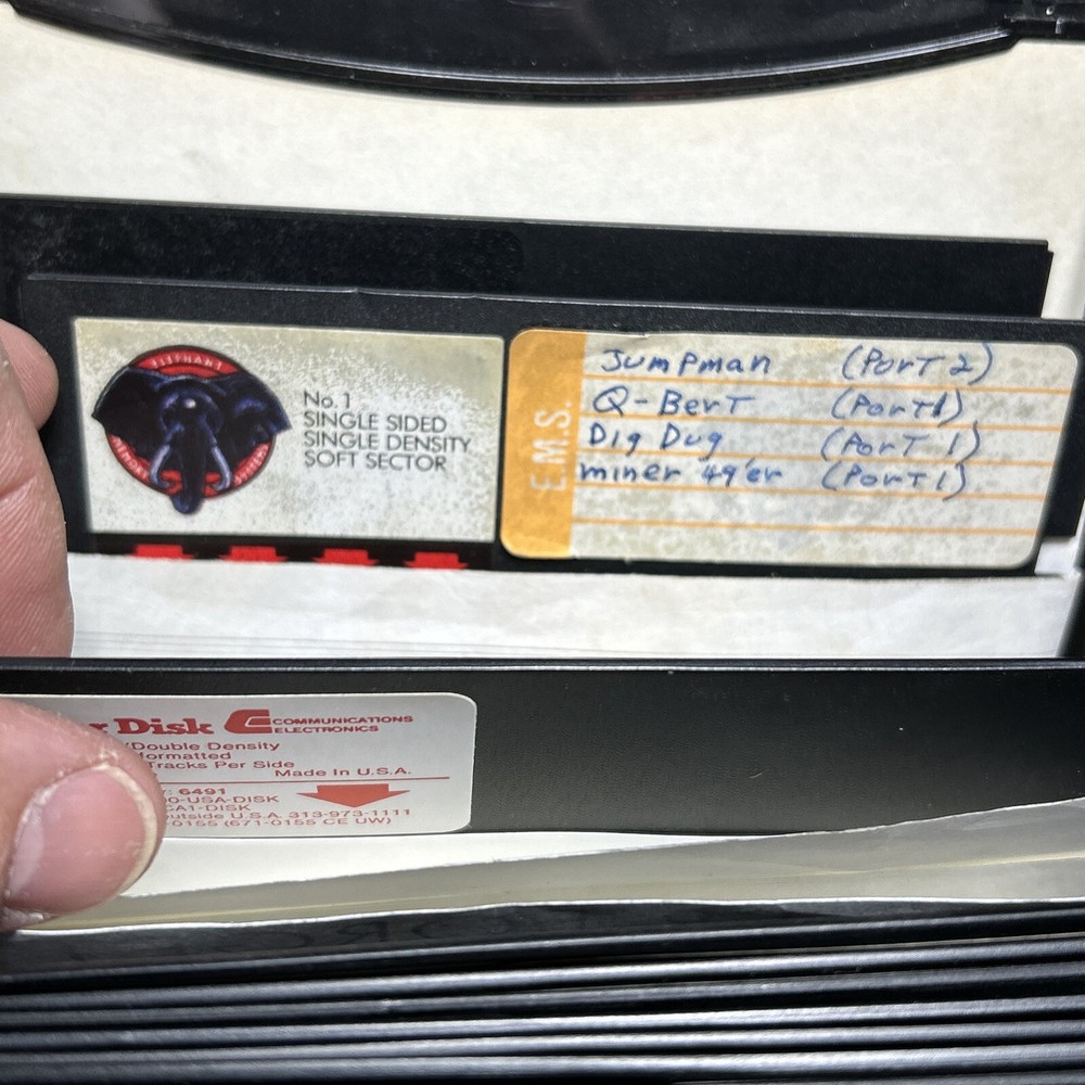 3 Floppy Disk Storage Containers With Games And ?