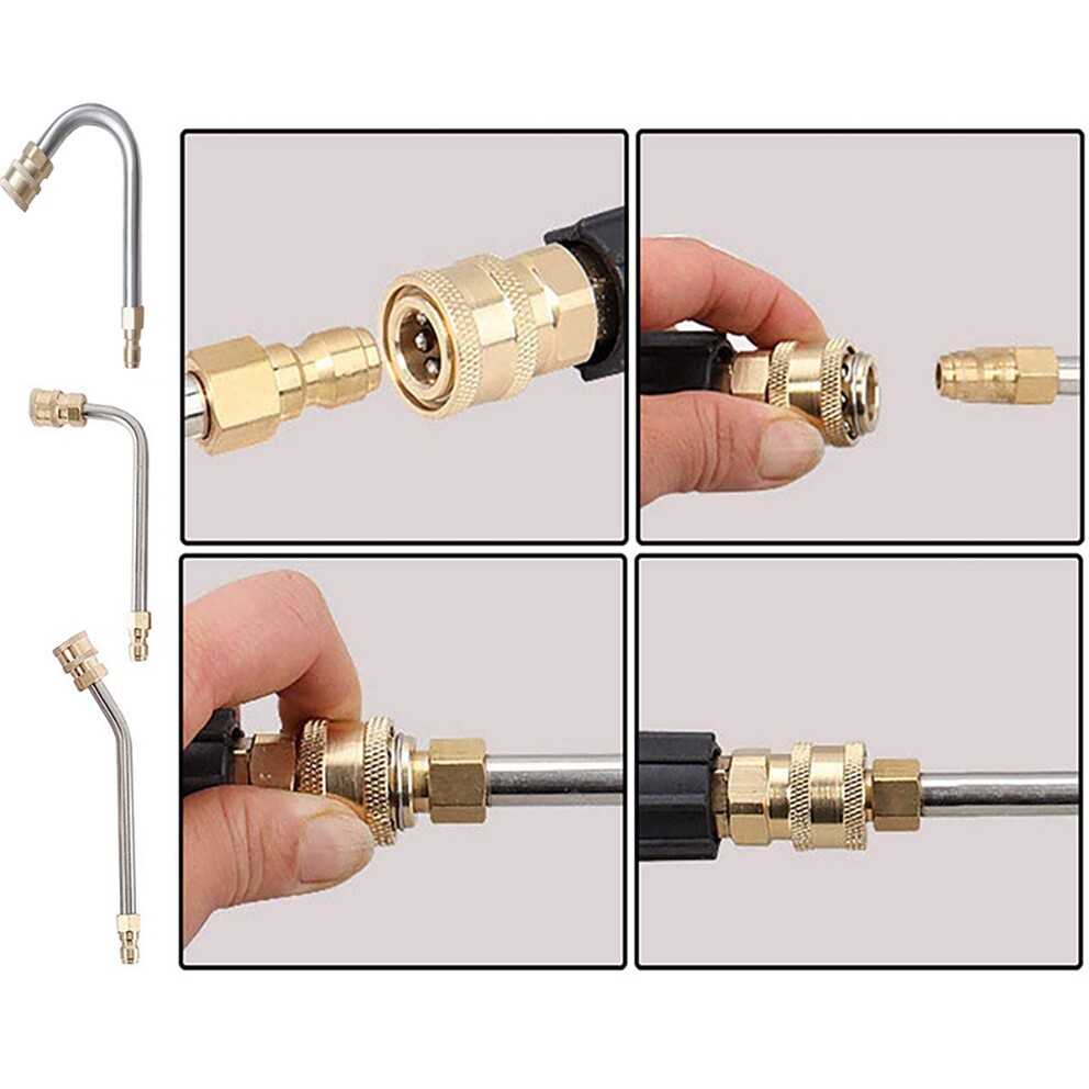 4000PSI High Pressure Washer Extension Wand Replace Lance Gutter Cleaner Nozzle