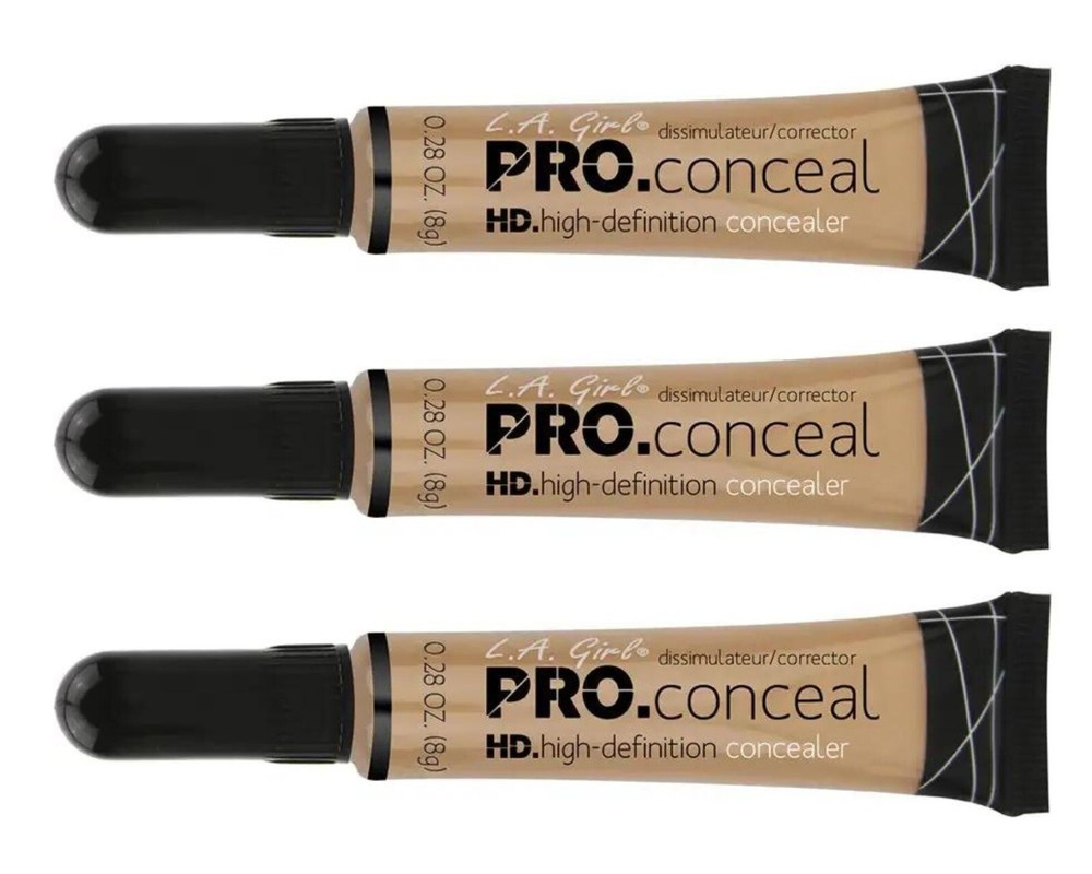 LA Girl High-Definition Concealer 975 Medium Bisque 0.28oz 3pc Combo
