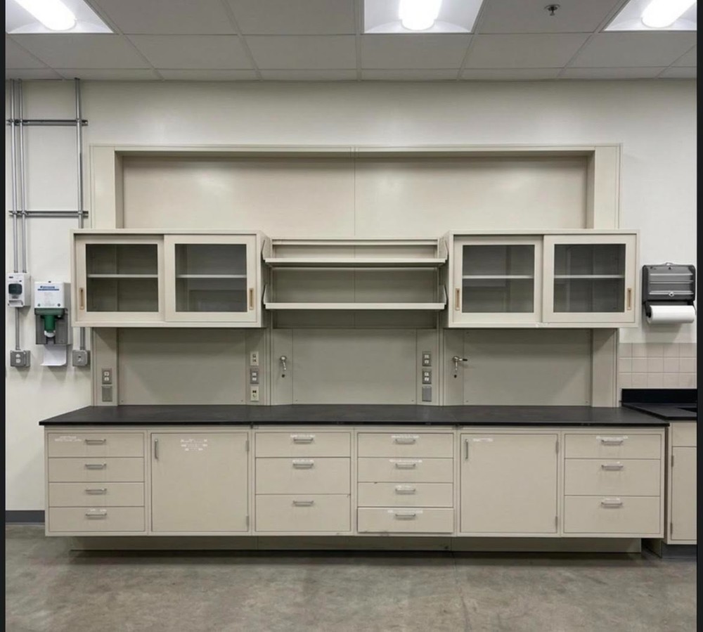 12' Hamilton Metal Perimeter Casework Epoxy Tops & Utilities Customize