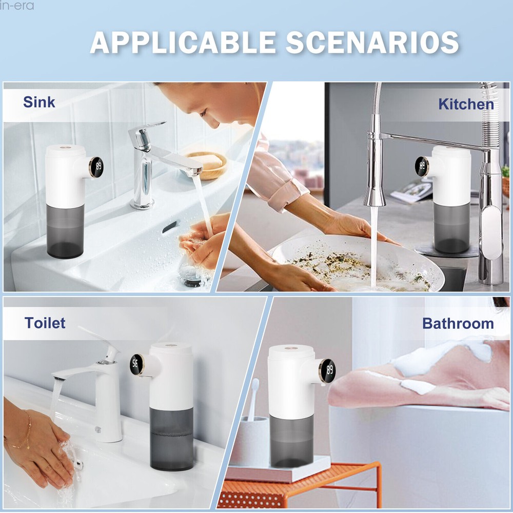 Automatic Liquid /Foam Soap Dispenser Volume Control Adjustable Rechargeable