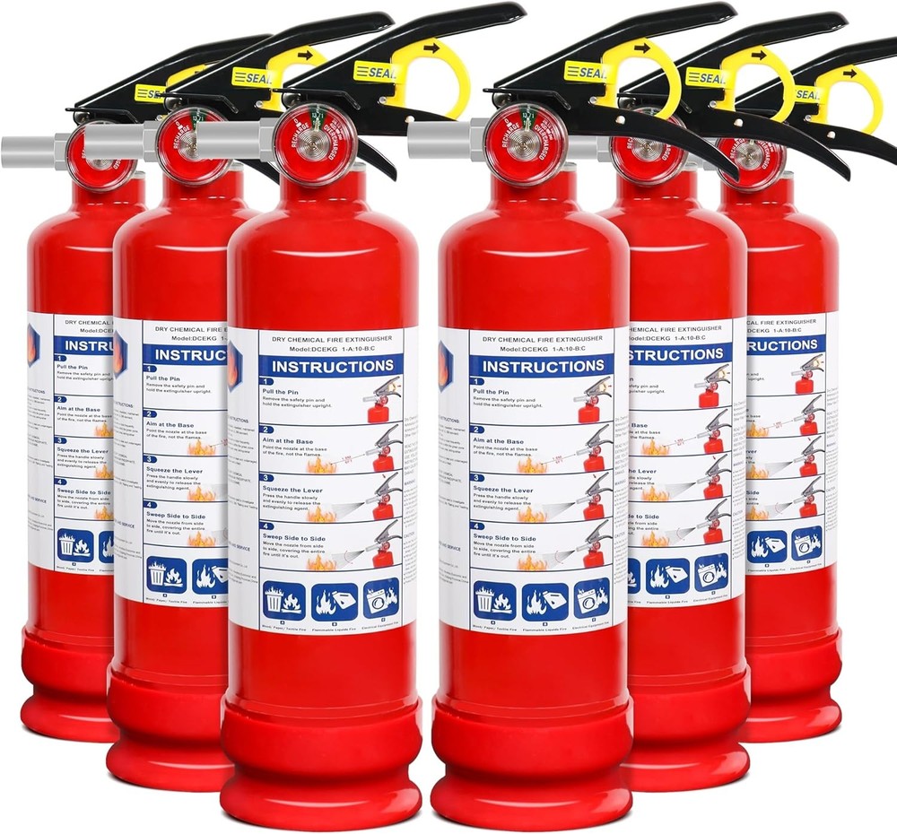 2.5 lb ABC Fire Extinguisher 6 Pack