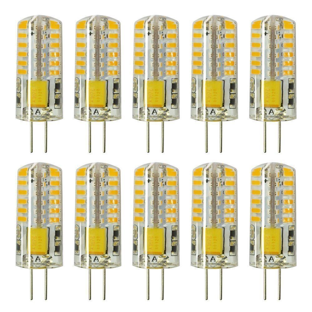 1-10Pack G4 LED Light Bulb AC/DC 12Volt 3W (20W Equivalent) Bi Pin Base Lamps