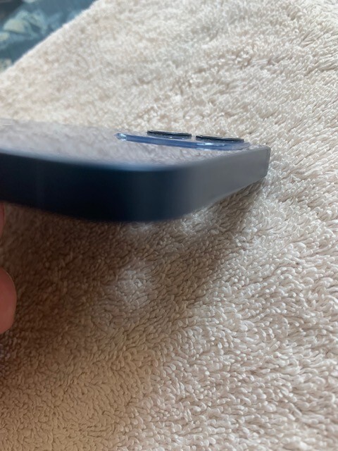 Apple iPhone 12 rear back housing glass chasis blue (D)