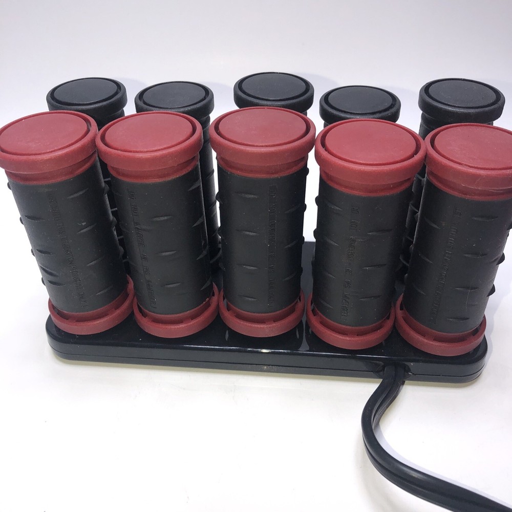 Remington H-1015 Ceramic Compact, 1-1 1/4 Inch, Red Hot Rollers, Red