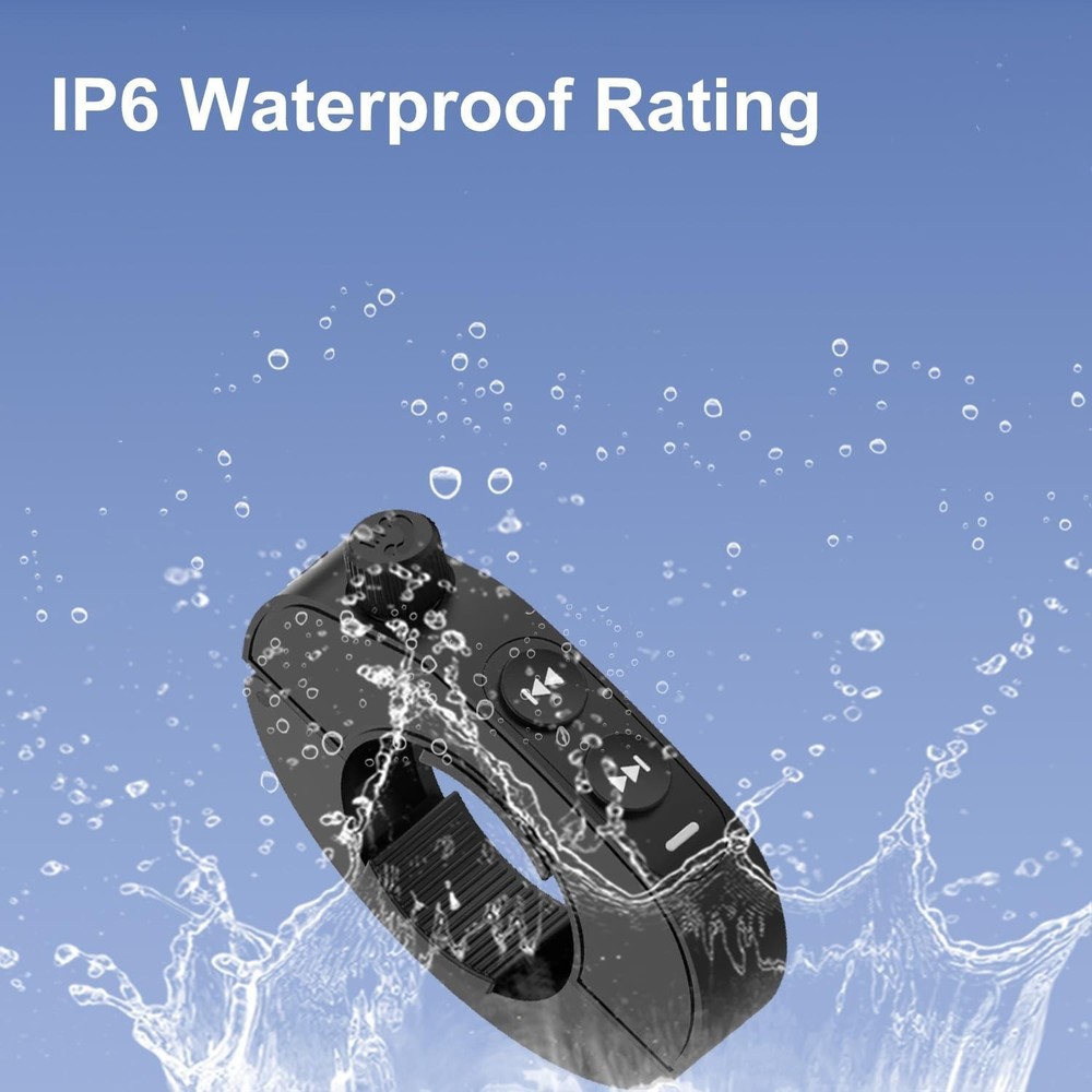 Black Wireless Bluetooth Media Button Remote Controller For Motorcycle Handlebar