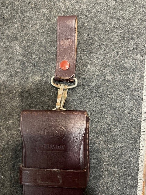 Vintage Post Versalog Leather Case + Strap + Belt Loop No Ruler-case only 12.5"