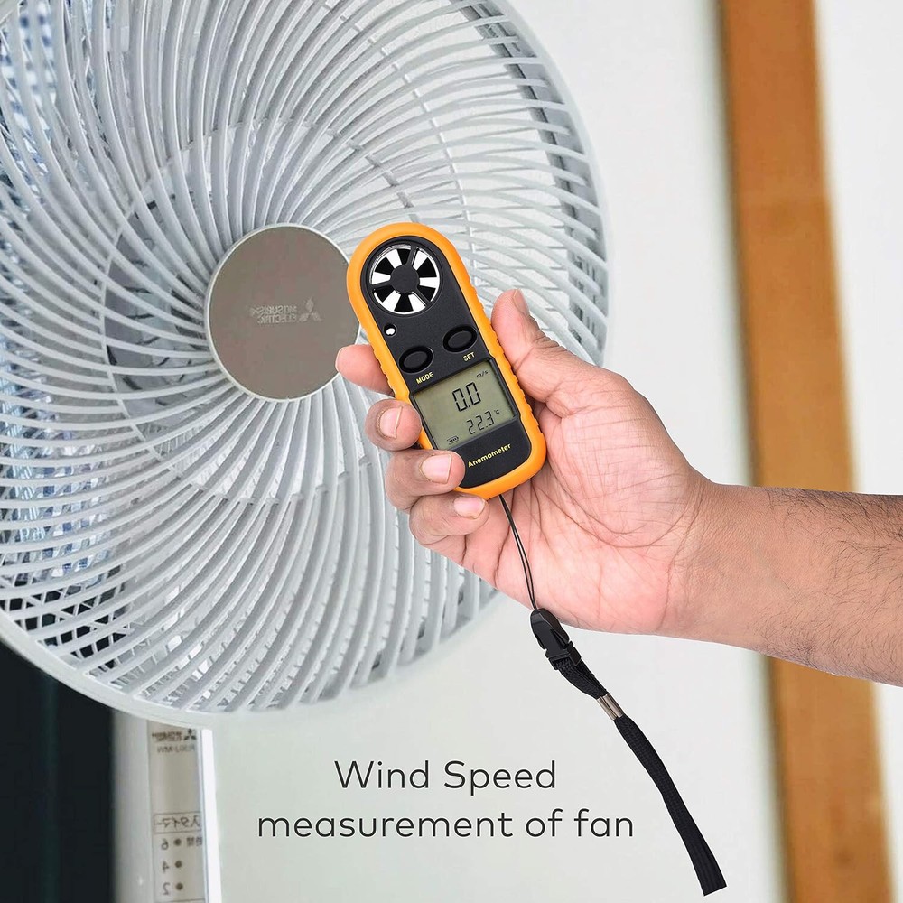 anemometer wind speed meter With LCD Backlight Portable Digital