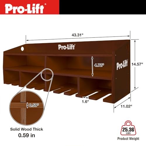 Cordless Drill Organizer – wall mount power tool storage rack, 10 hanging