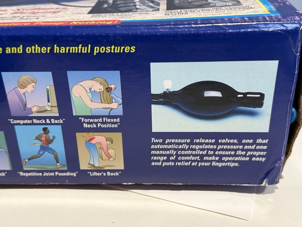 Posture Pump Dual Disc Hydrator Model 1000 Cervical Hydrator w/ Box