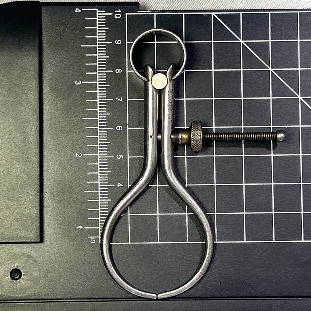 Starrett 275A-3 3" Toolmakers' Spring-Type Outside Caliper Round Leg- Solid Nut