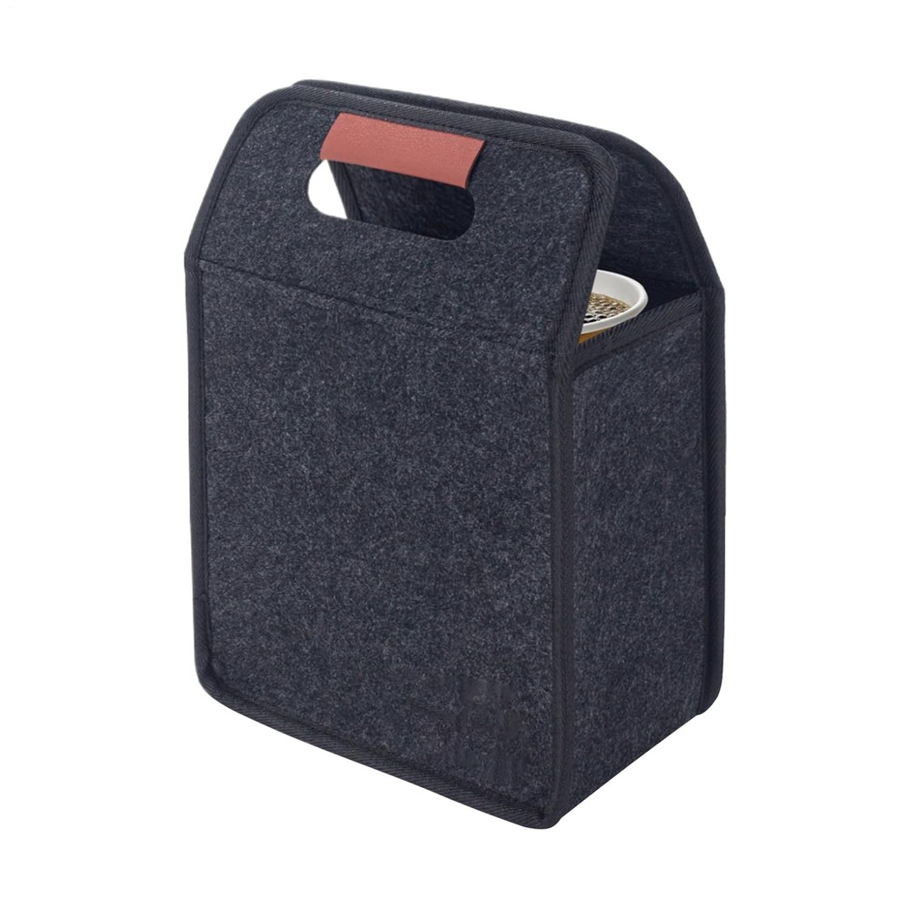 Foldable Drink Carrier with Adjustable Compartments for Coffee, Bottles & Cans