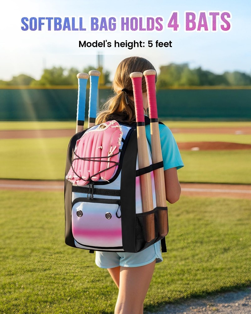 MATEIN Softball Baseball Backpack Shoe Compartment