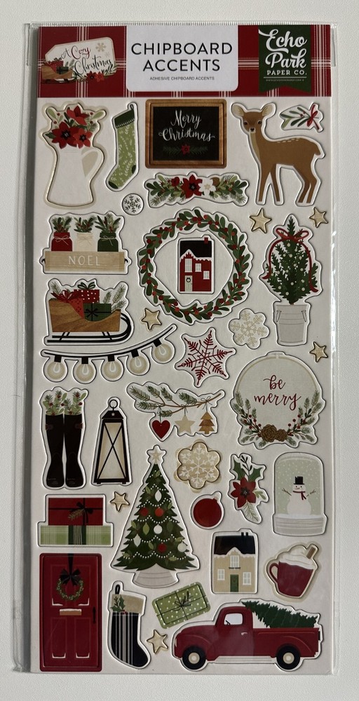 Echo Park 6 x 12 Chipboard Accents Multiple Variations-You Choose