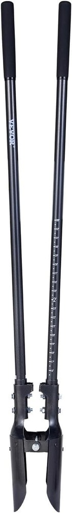 57.5" Heavy Duty Post Hole Digger - Carbon Steel Scale Handle
