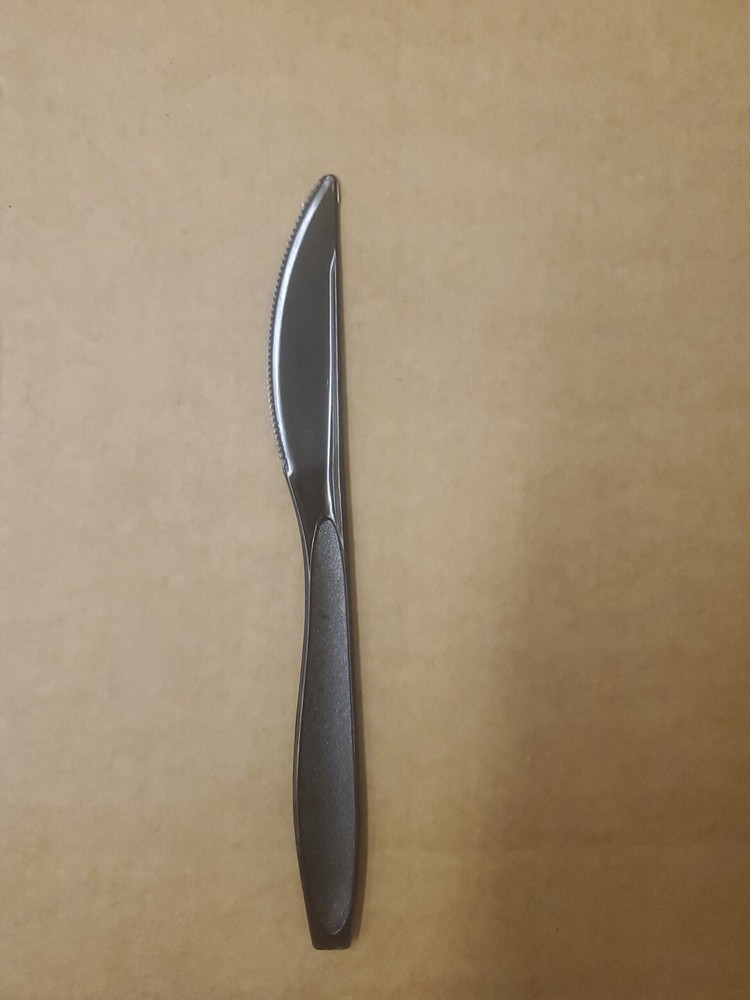 1000 Count Dart Reliance Medium Heavy Weight Black Plastic Knife