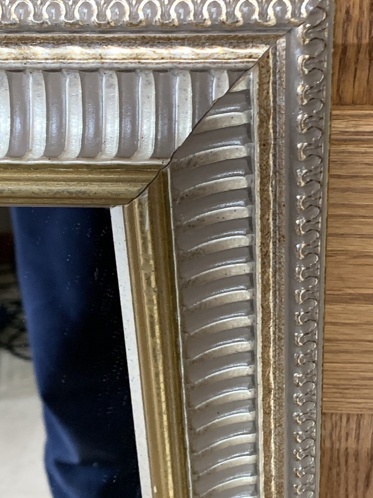 Vintage Ornate 25” X 14” Mirror