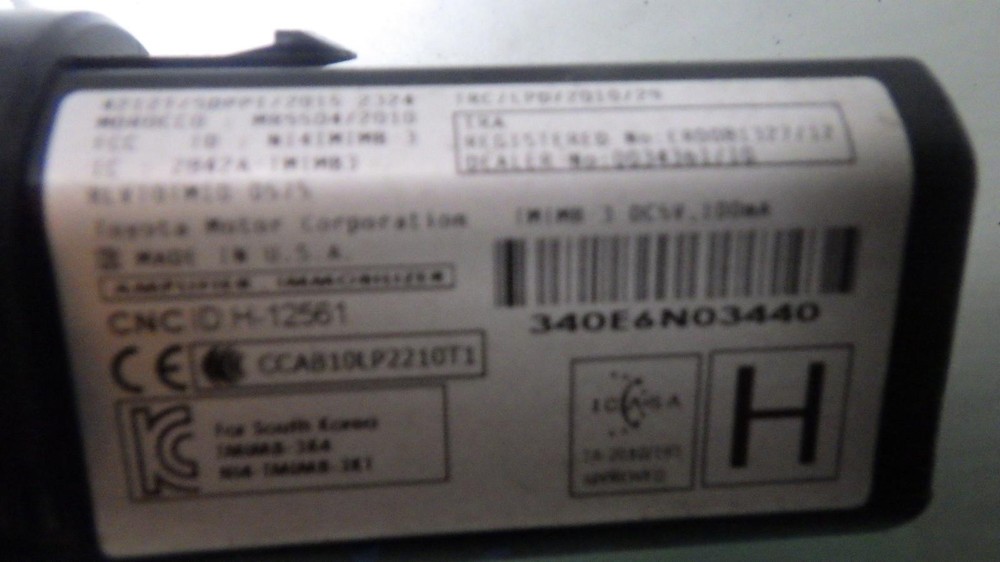 17 TOYOTA COROLLA ENGINE START STOP BUTTON SWITCH