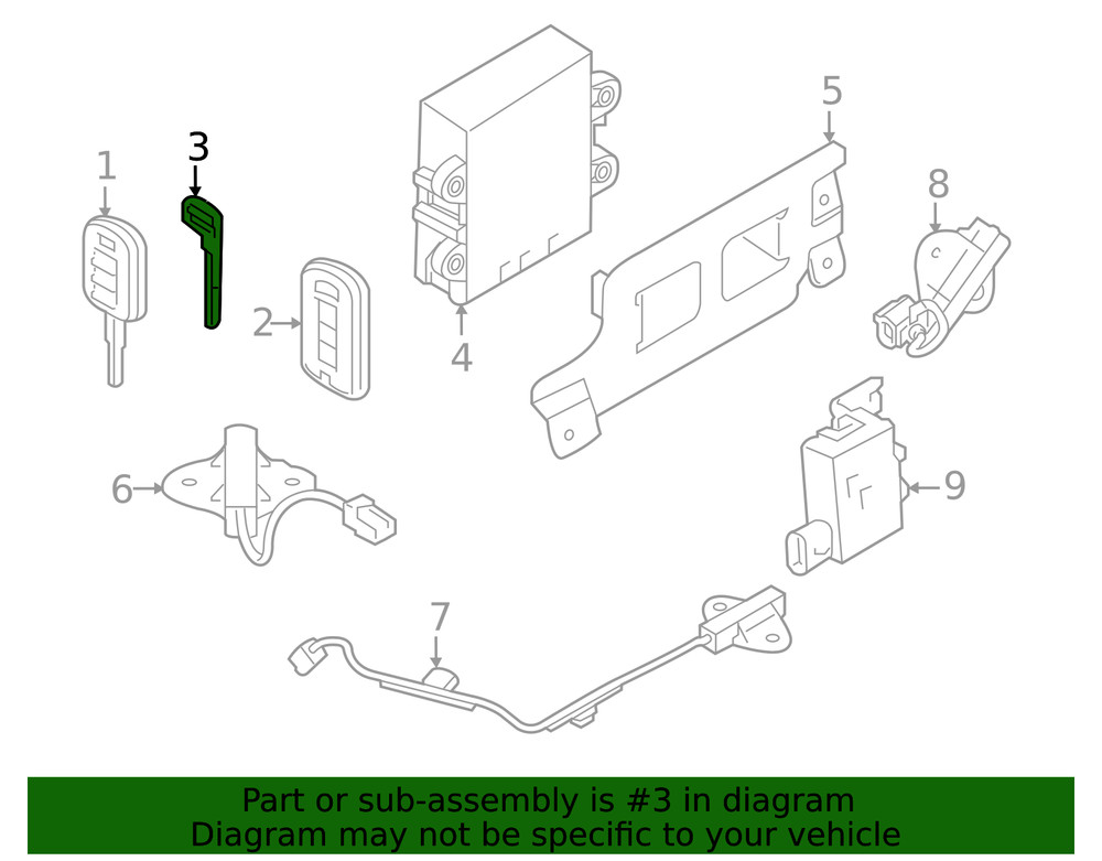 Genuine Mitsubishi Key 6370C158