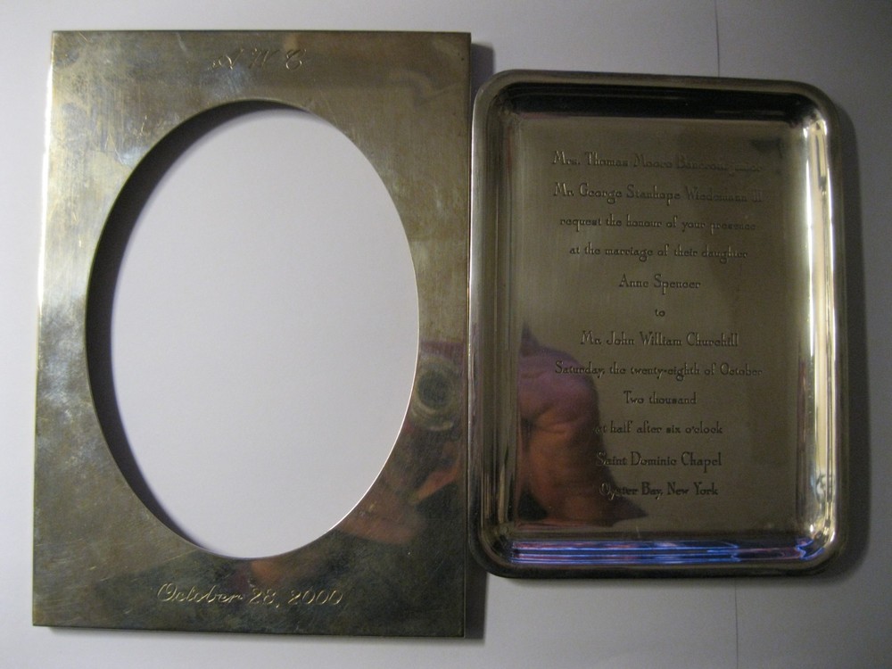 TIFFANY & CO. STERLING SILVER SOLID WEDDING INVITATION! 235 GRAMS! OVER 7-1/2 OZ