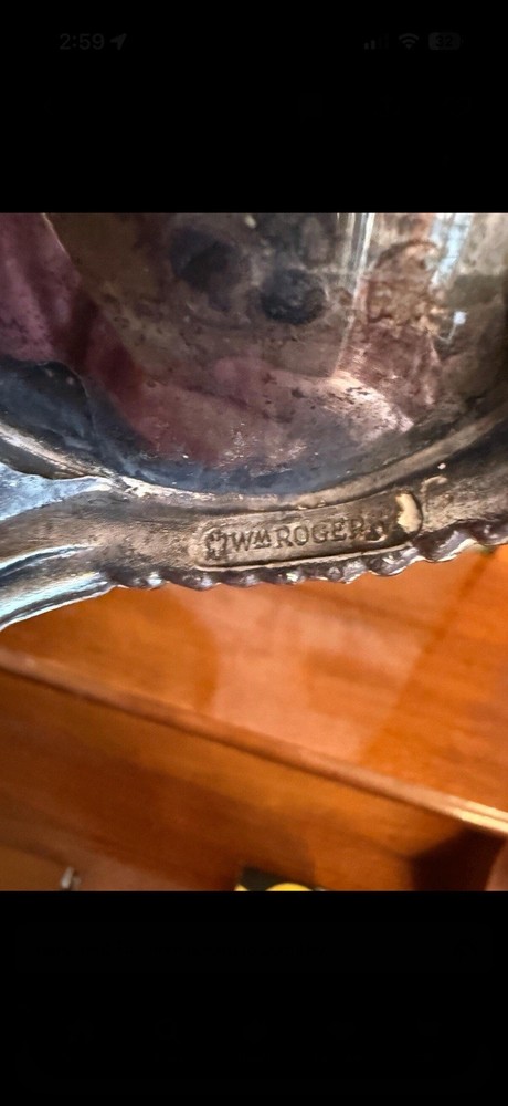 Vintage WM Roger’s Silver Plated Water Pitcher