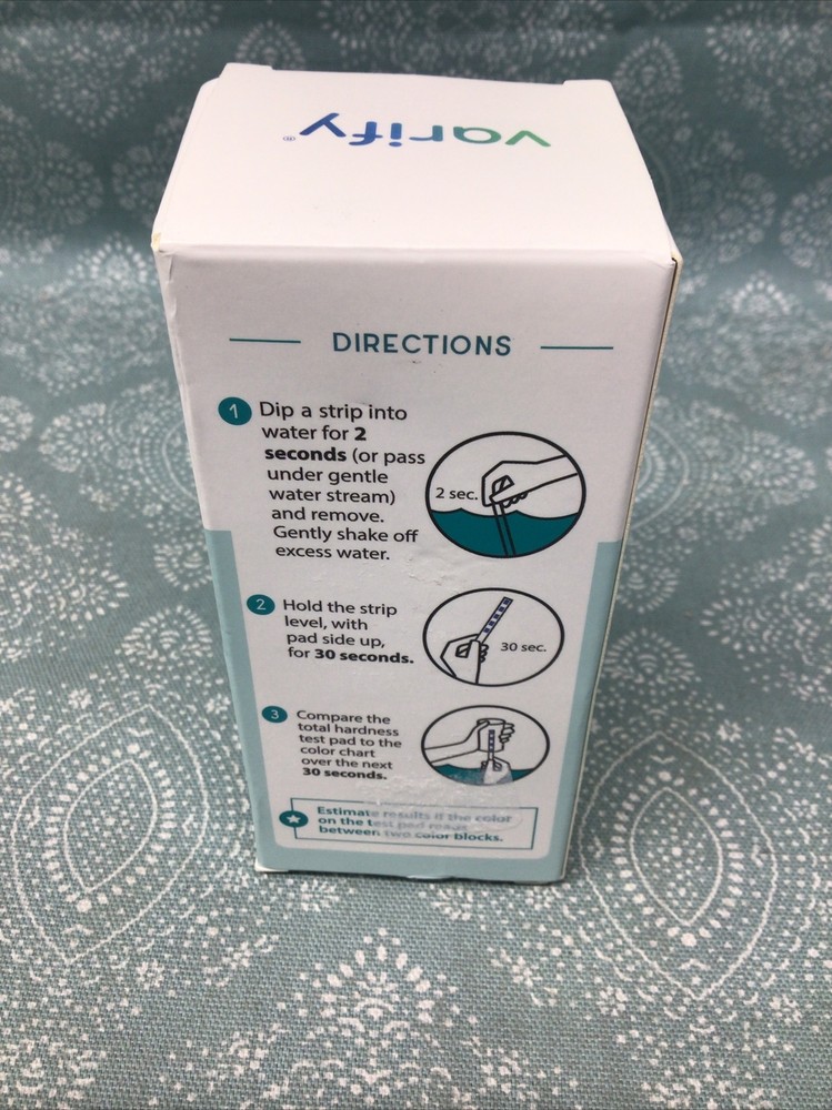 Varify Water Hardness Test Kit - Quality Testing Strips 150 EXP:11/25