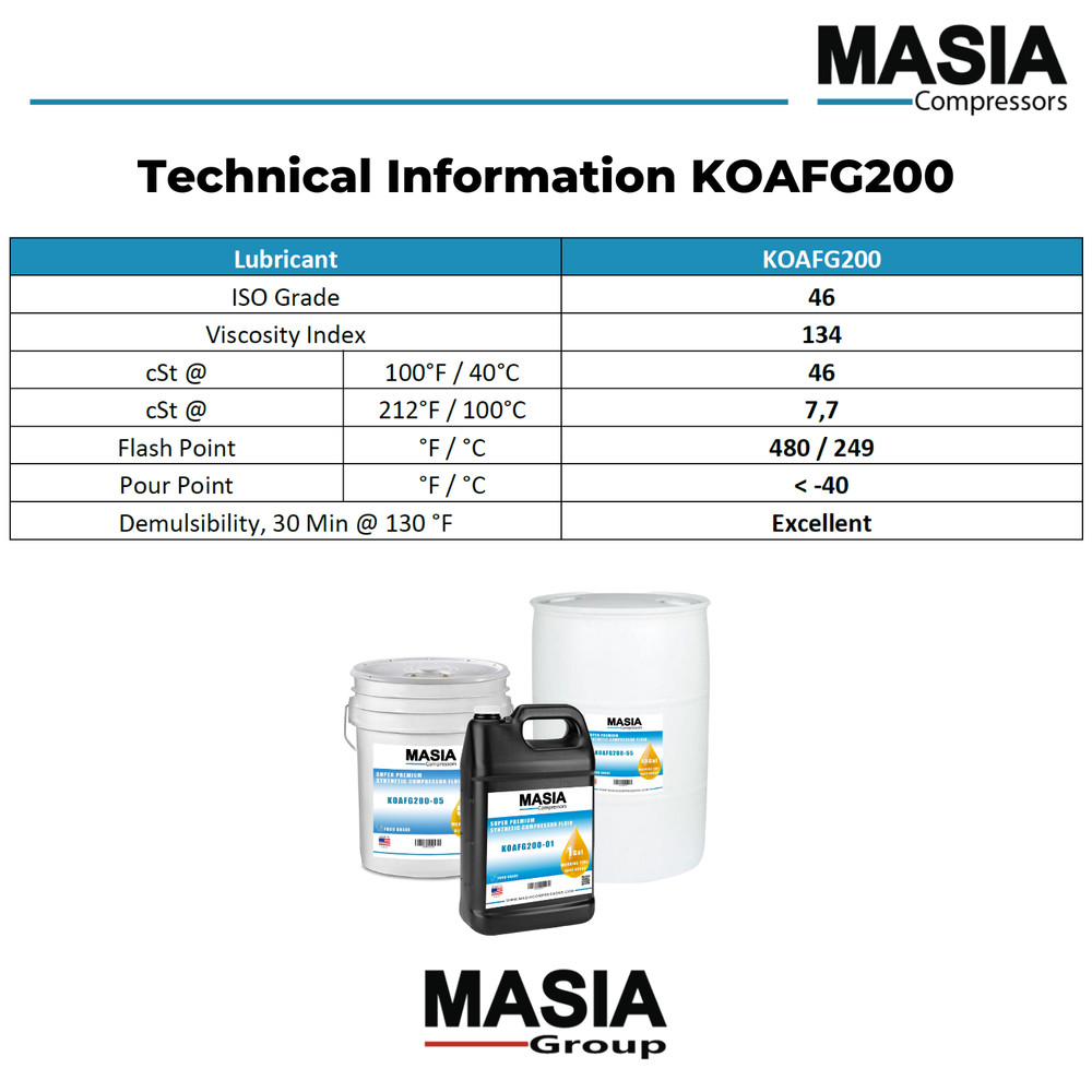 CSS 20 FG Lubricant for Compressor Compatible with Compair - 1 gal