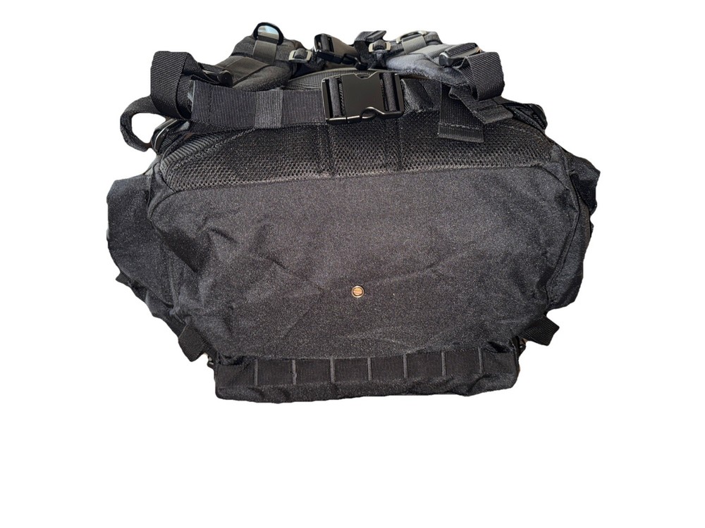 Highland Tactical Ballistic Molle Webbing Hydration Black Backpack Padded Back